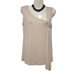 Tan Sleeveless Casual Top